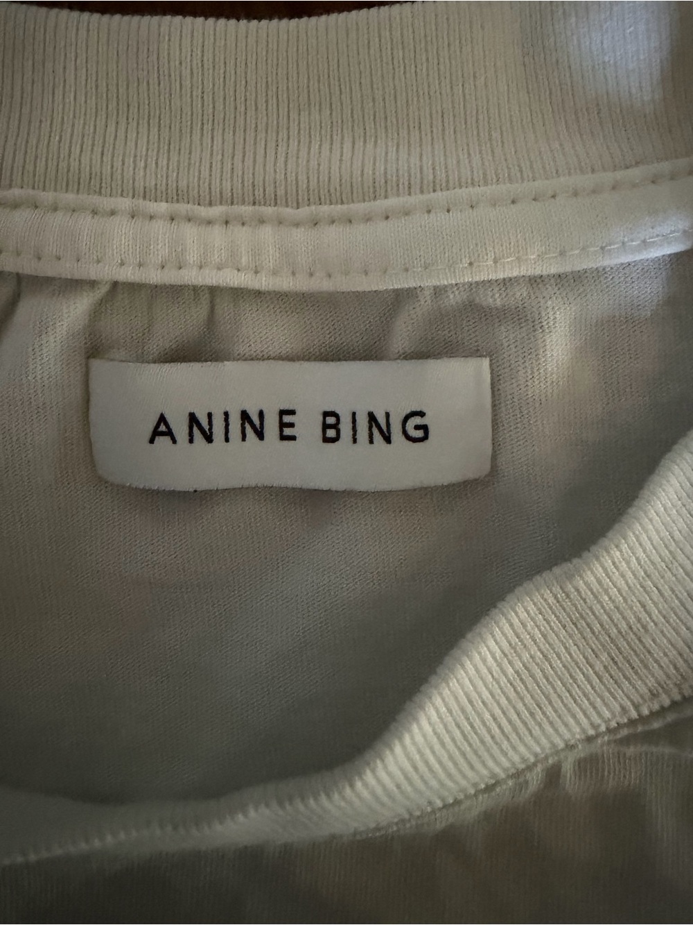 ANINE BING Ida Tee White Graphic - Women- LG- Read - Picture 5 of 10